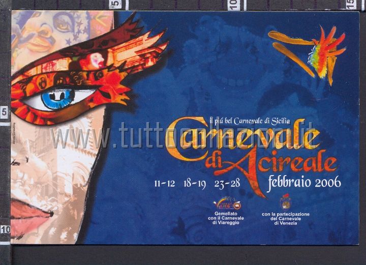 Collezionismo di cartoline postali pubblicitarie di carnevale